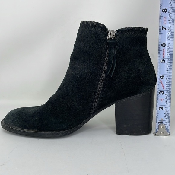 Sofft Boots Women's 10 Black Leather Ankle Booties Zip Round Toe - Picture 16 of 16